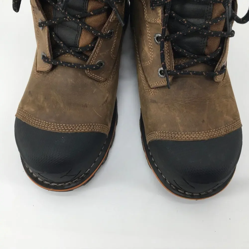 Timberland PRO Mens Boondock 6 in Composite Toe Waterproof Work Boot 11M Brown